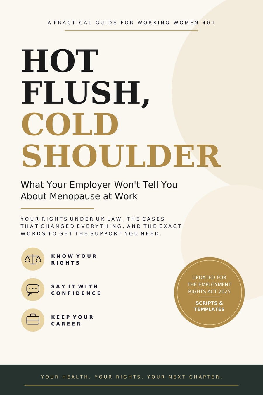 Hot Flush, Cold Shoulder – Menopause at Work – ebook cover by VitanWella